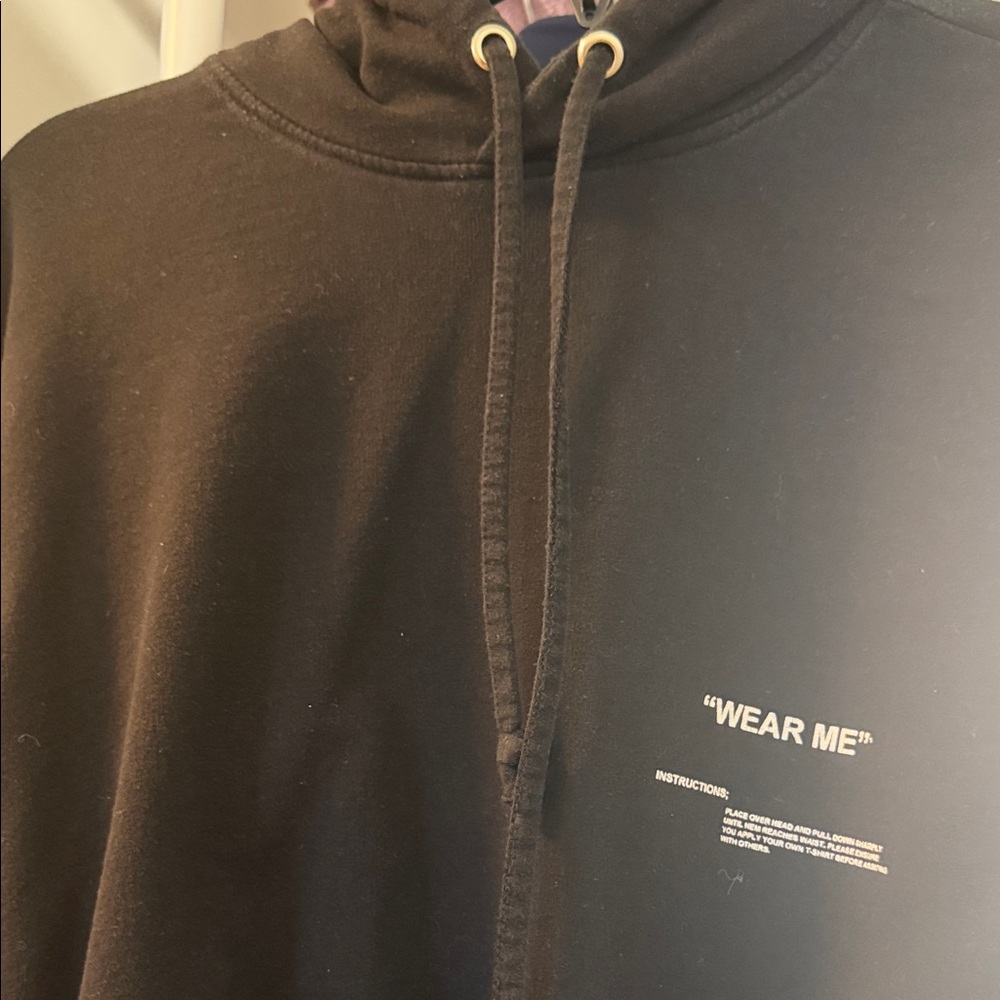 Women’s Black Graphic Hoodie Sweatshirt - "Wear Me"